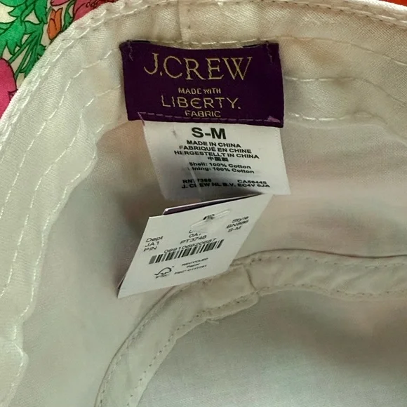 NWT J. Crew Liberty Floral Bucket Hat - Multicolor - Picture 5 of 7